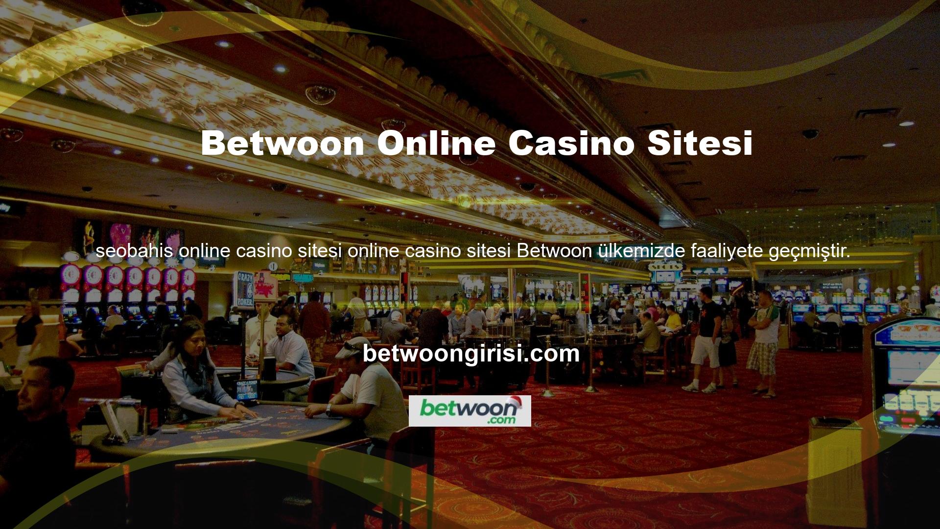 Bu casino, Türkiye'deki müşterilerine spor bahisleri ve casinoyu sunmakta ve üyelerine özel bonus fırsatları sunmaktadır